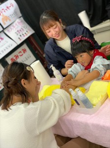 子ども店長のマッサージにママ感激していました！！